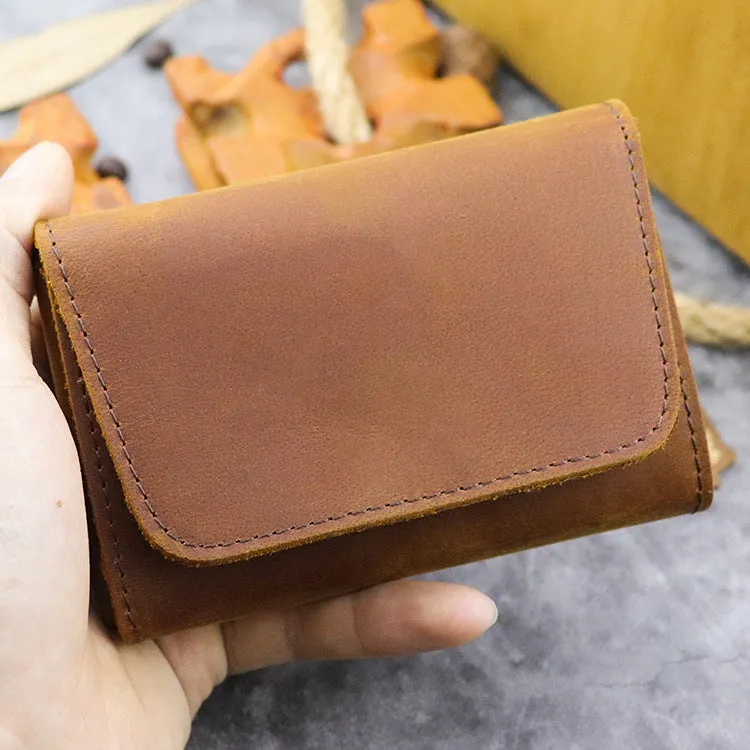 0 Handmade Retro Card Holder Leather Wallet