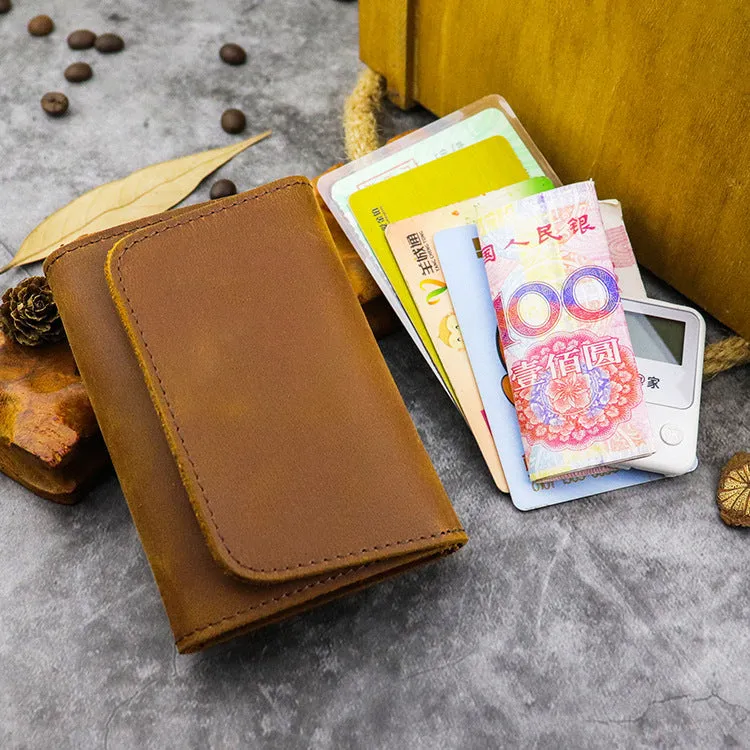 0 Handmade Retro Card Holder Leather Wallet