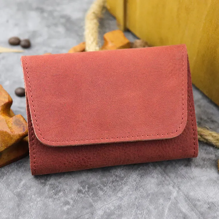 0 Handmade Retro Card Holder Leather Wallet
