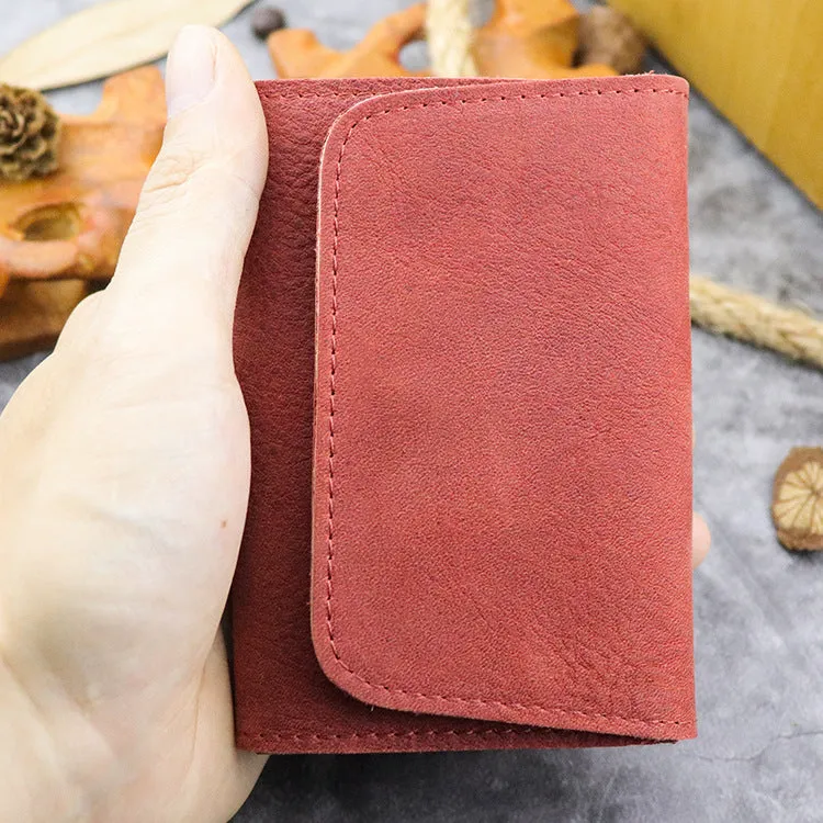 0 Handmade Retro Card Holder Leather Wallet