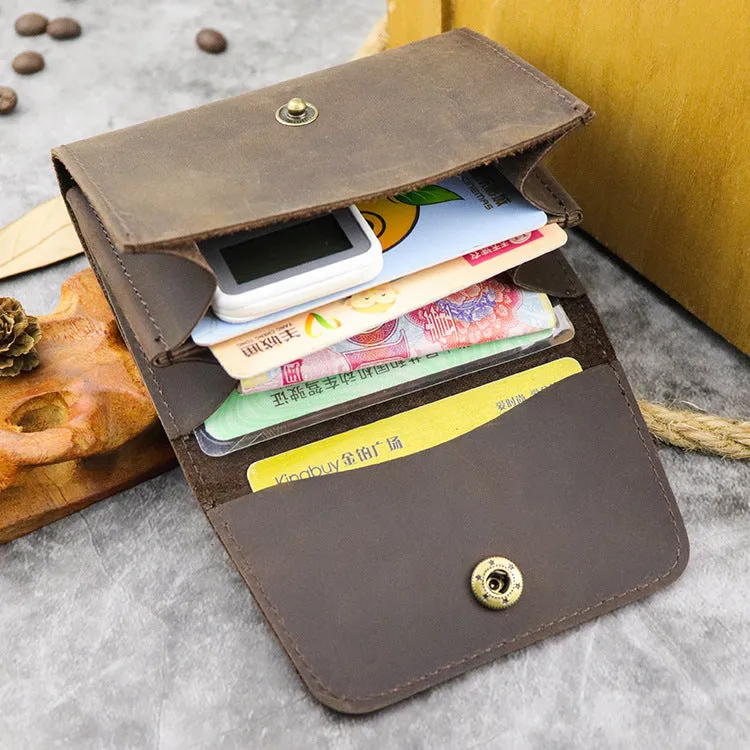 0 Handmade Retro Card Holder Leather Wallet