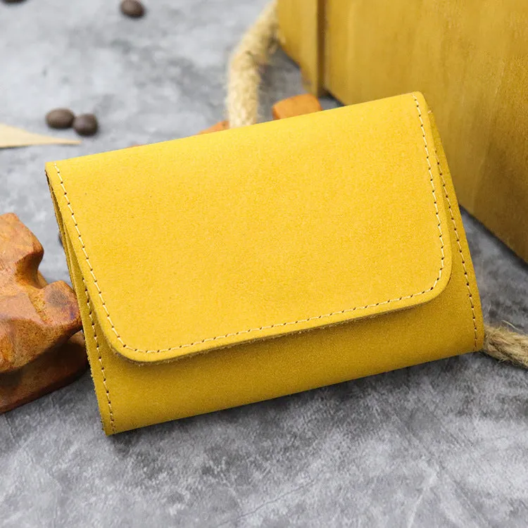 0 Handmade Retro Card Holder Leather Wallet