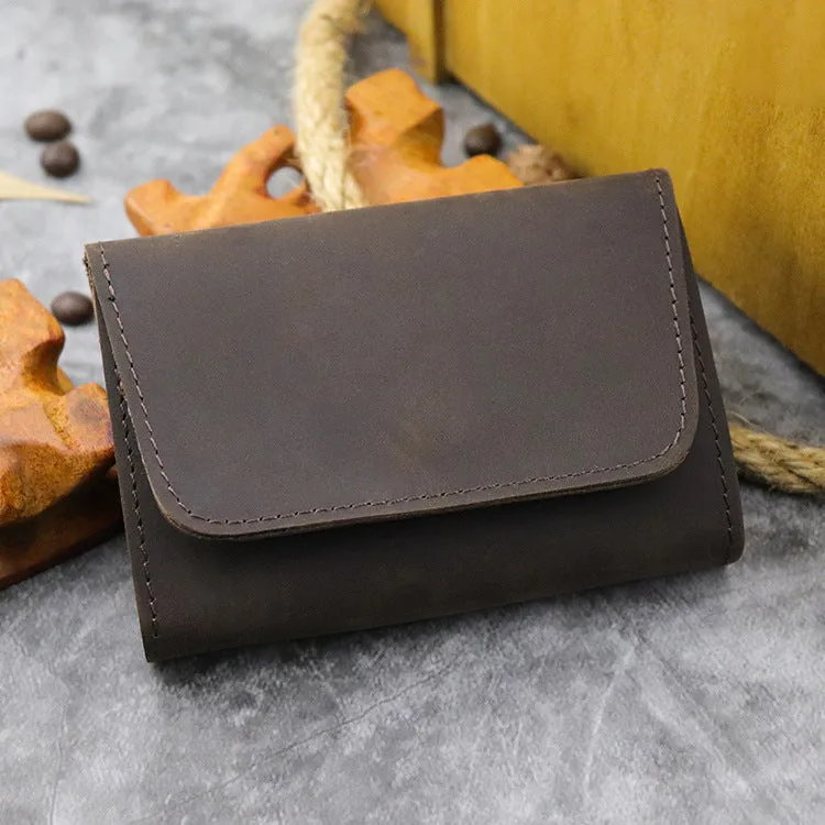0 Handmade Retro Card Holder Leather Wallet