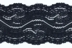 1 1/2" Black Stretch Lace