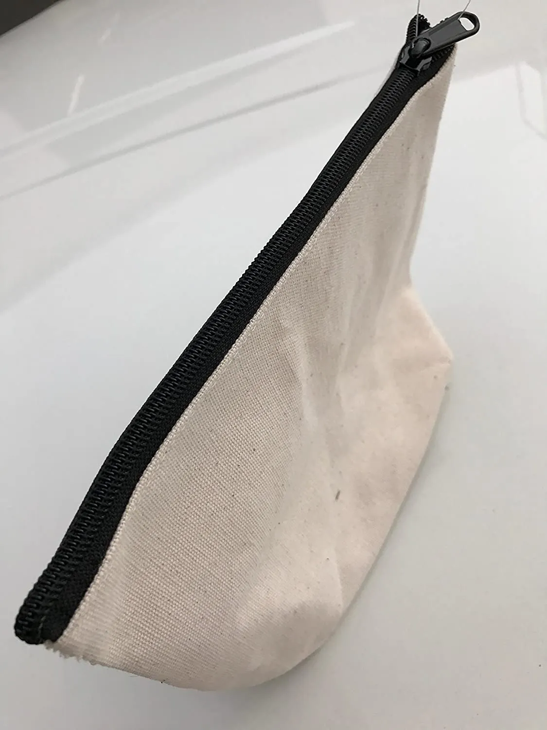 10" Canvas Large Makeup Bag, Pouch Purse Cosmetic Organizer