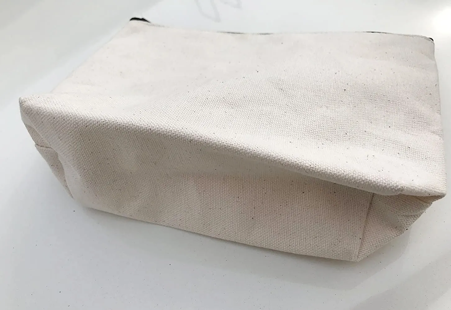 10" Canvas Large Makeup Bag, Pouch Purse Cosmetic Organizer