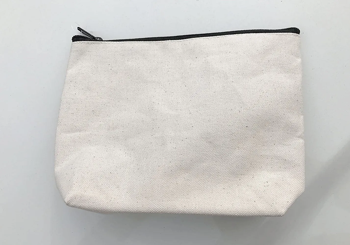 10" Canvas Large Makeup Bag, Pouch Purse Cosmetic Organizer