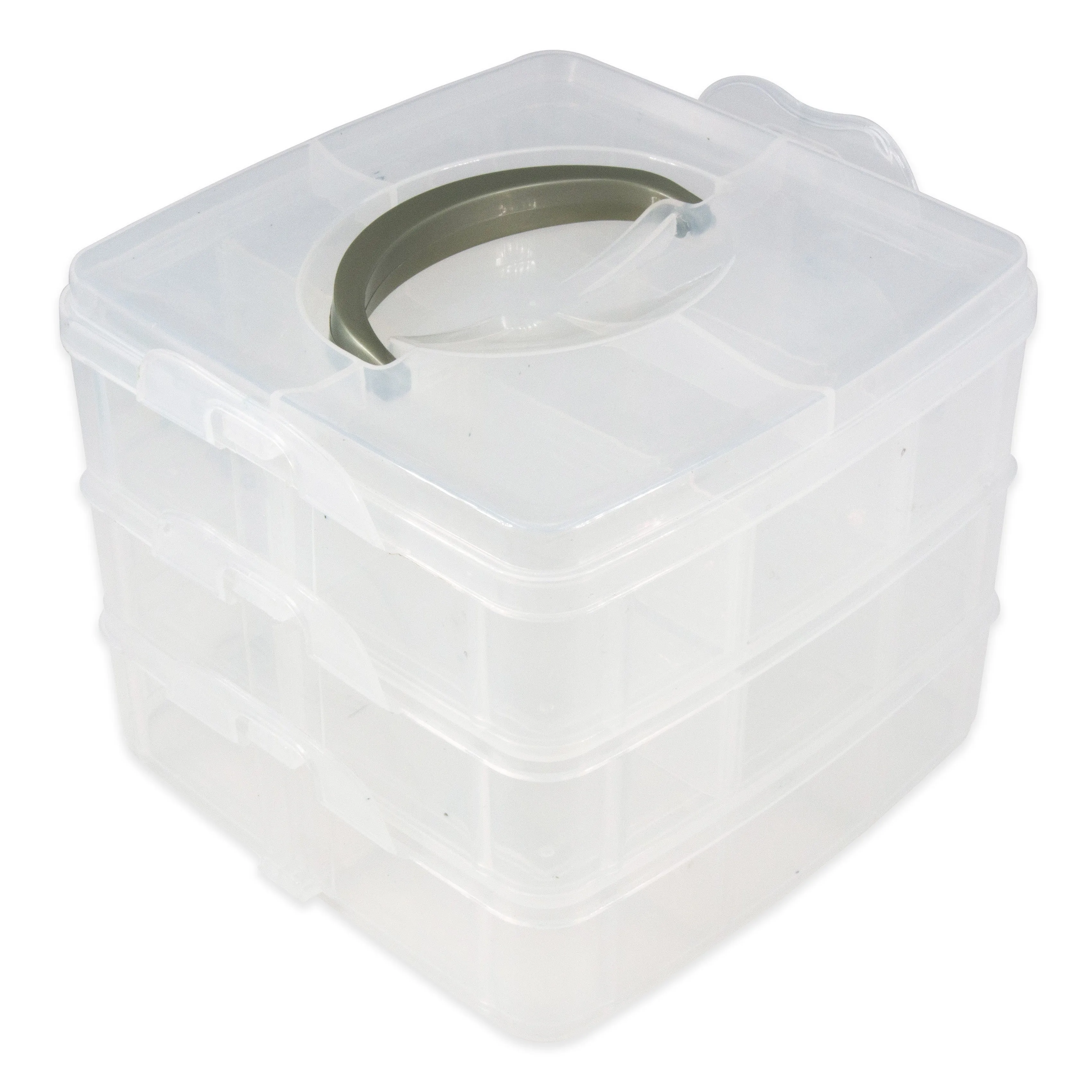 18 Compartments 3 Layer Stackable Organizer