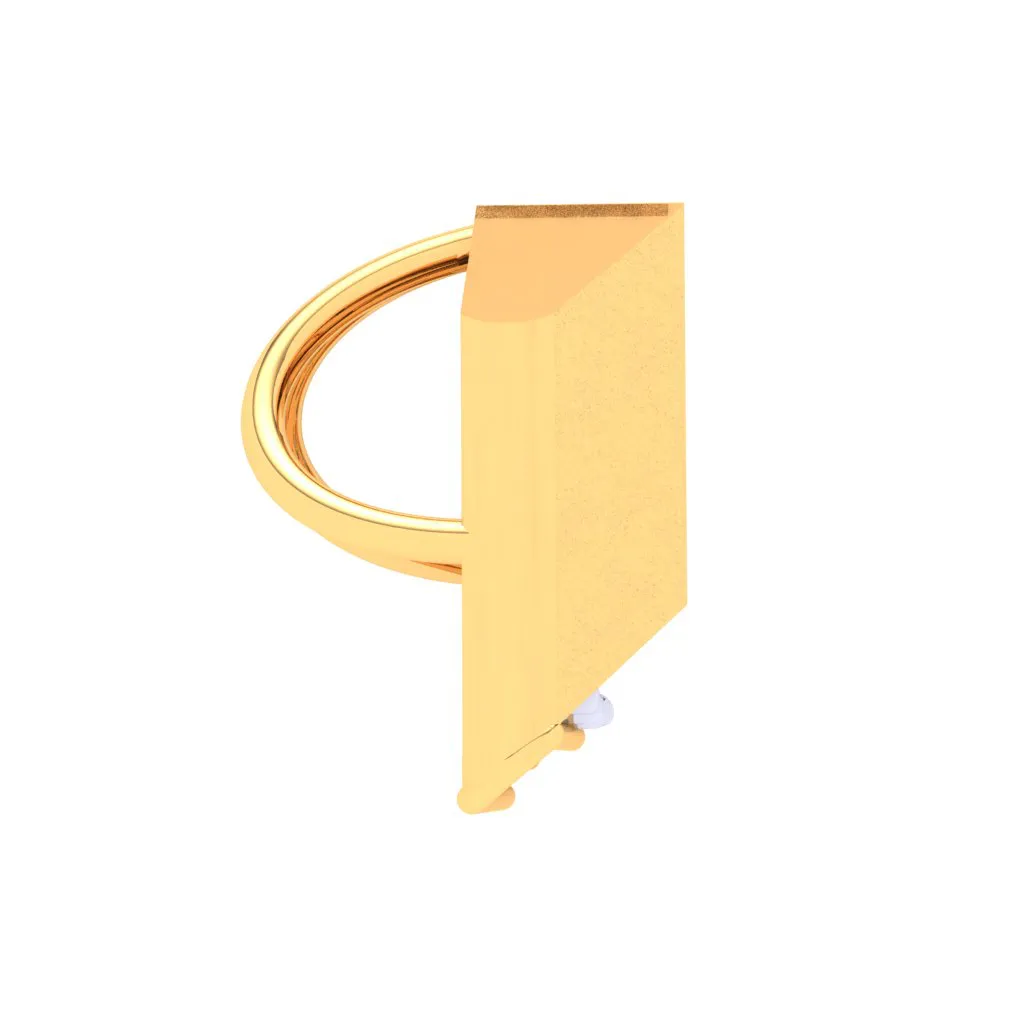 18k Open Book-shaped Gold & Diamond Pendant From P.c Chandra Jewellers