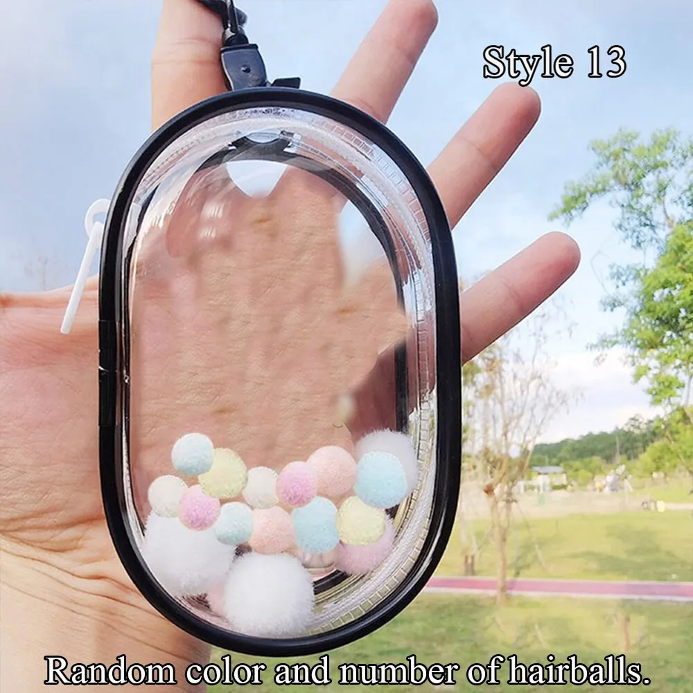 1pcs Transparent Mystery Box Keychain Bag Storage Case Organizer Box Storage Pouch Keychain Wallet Thicken Toy Doll Gifts Bag