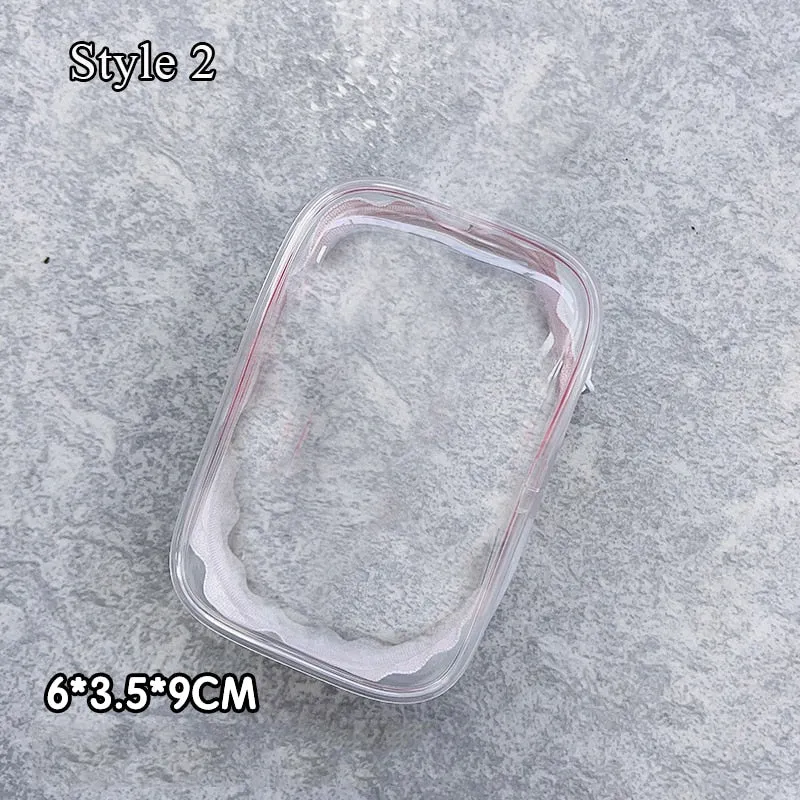 1pcs Transparent Mystery Box Keychain Bag Storage Case Organizer Box Storage Pouch Keychain Wallet Thicken Toy Doll Gifts Bag