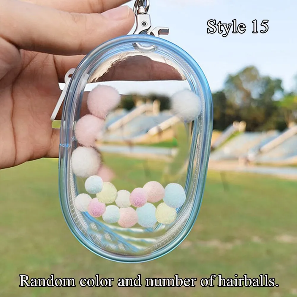1pcs Transparent Mystery Box Keychain Bag Storage Case Organizer Box Storage Pouch Keychain Wallet Thicken Toy Doll Gifts Bag