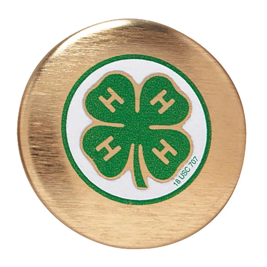 1" Gold Button