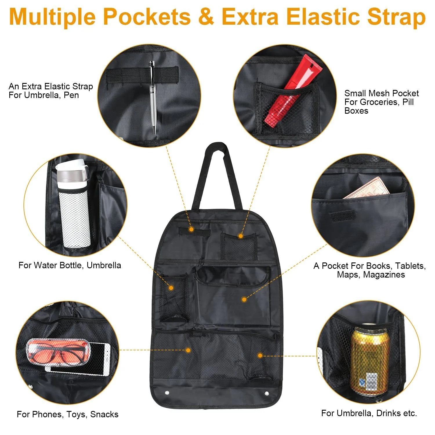 2-Piece: Car Backseat Organizer