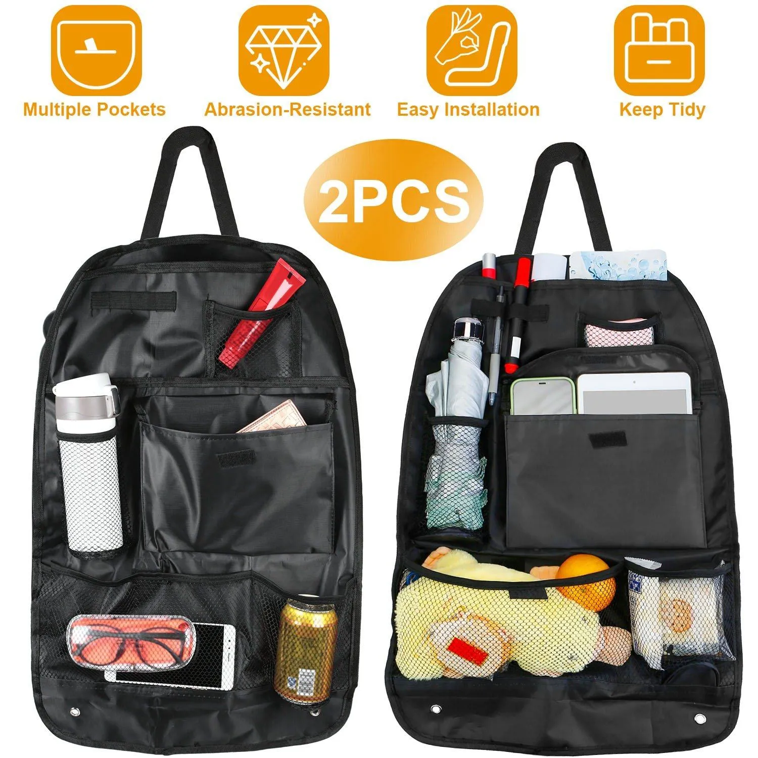 2-Piece: Car Backseat Organizer