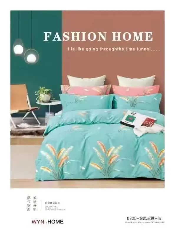 200x230cm Cotton Knitted Blanket with Customized Patterns, Handmade Weaving and Printing Craftsmanship