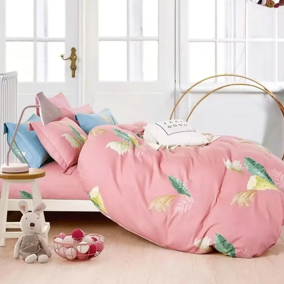 200x230cm Cotton Knitted Blanket with Customized Patterns, Handmade Weaving and Printing Craftsmanship