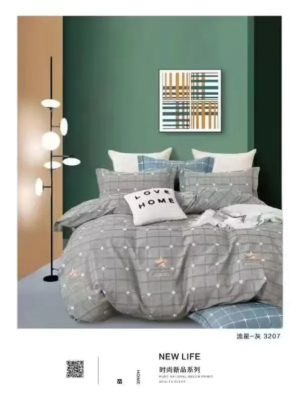 200x230cm Cotton Knitted Blanket with Customized Patterns, Handmade Weaving and Printing Craftsmanship