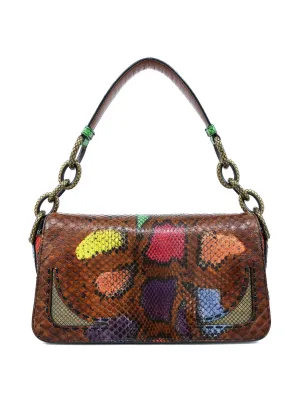 2017 Bottega Veneta Multicolor Snakeskin Chain Bag