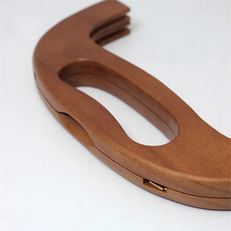 25cm (10") Retro Purse Frame Large Wood Handle Purse Frame With Screws Pick Color