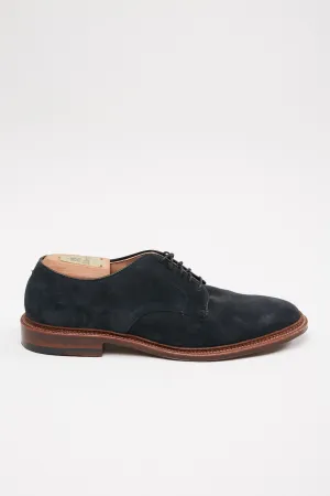 Alden Plain Toe Blucher Navy Suede #29331F
