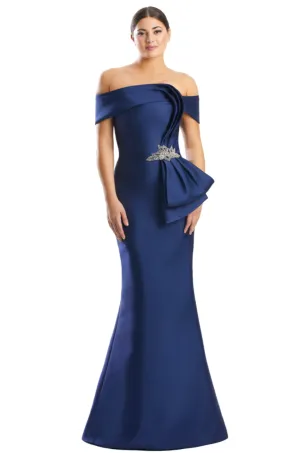 Alexander by Daymor - 1783: Off-the-Shoulder Gown with Statement Bow