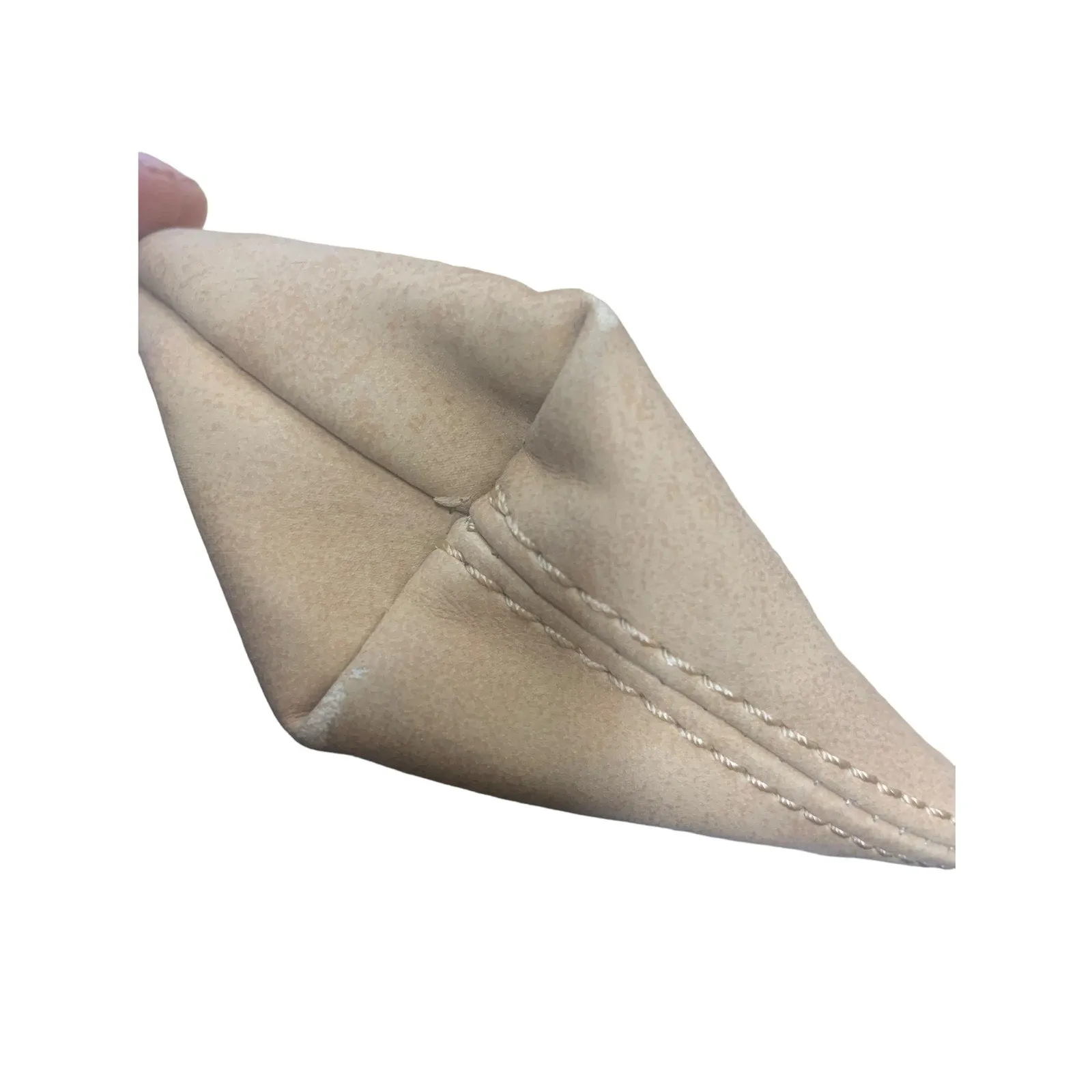 Anthropologie Beige Faux Suede Bag
