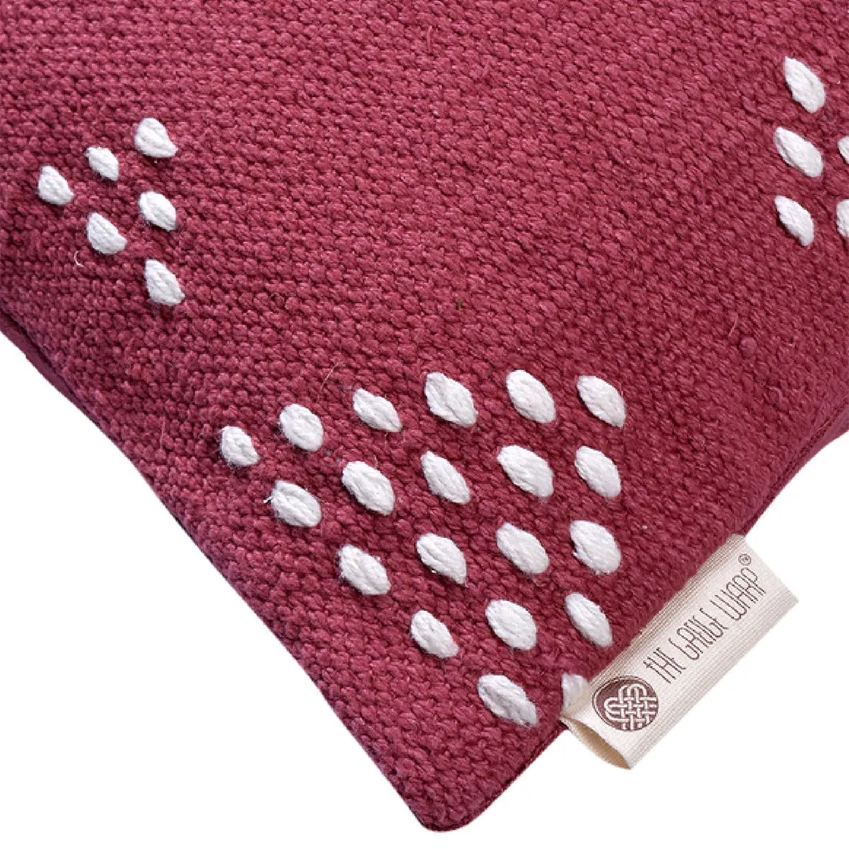 Atrisuta Solids Cushion Cover (Muted Scarlet)
