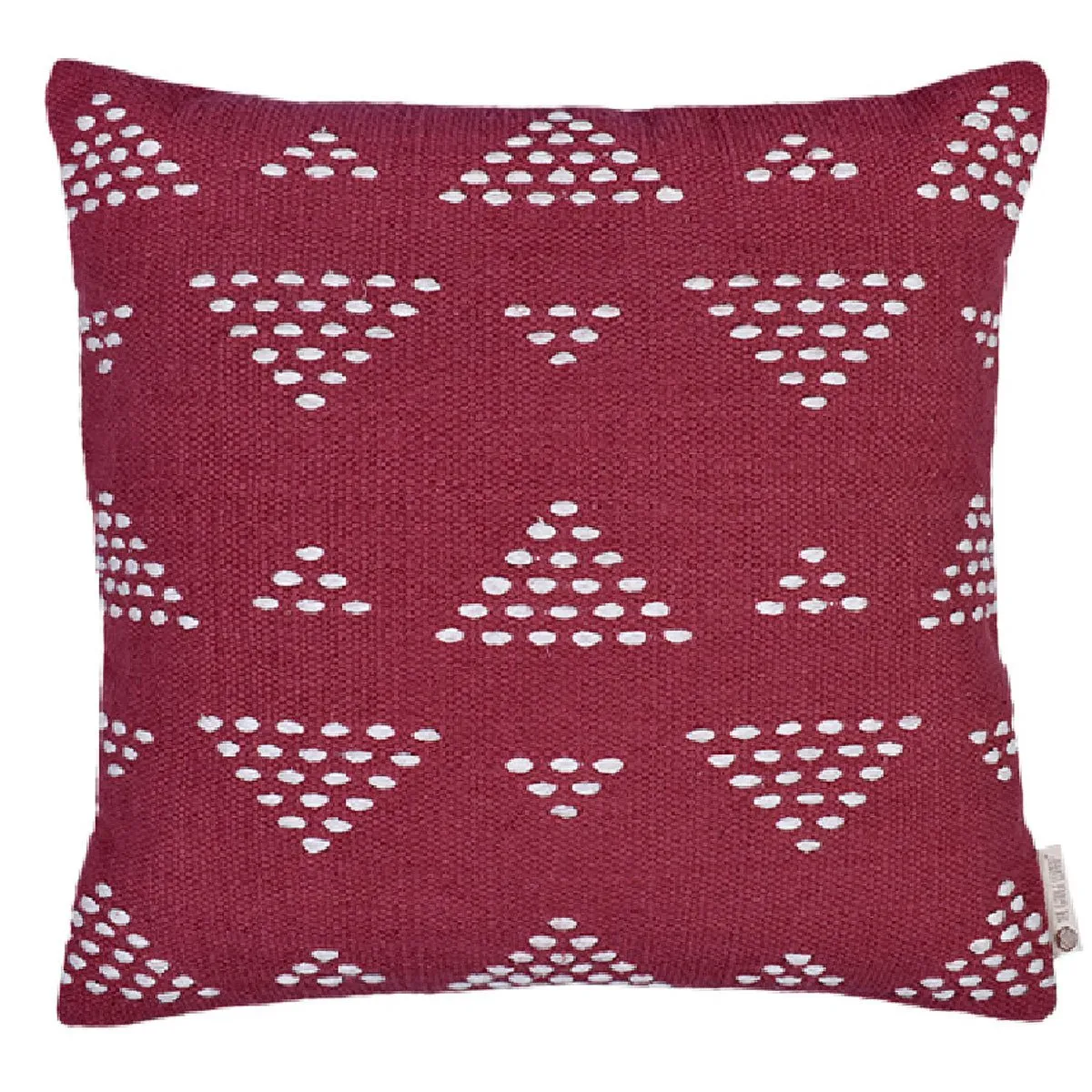 Atrisuta Solids Cushion Cover (Muted Scarlet)
