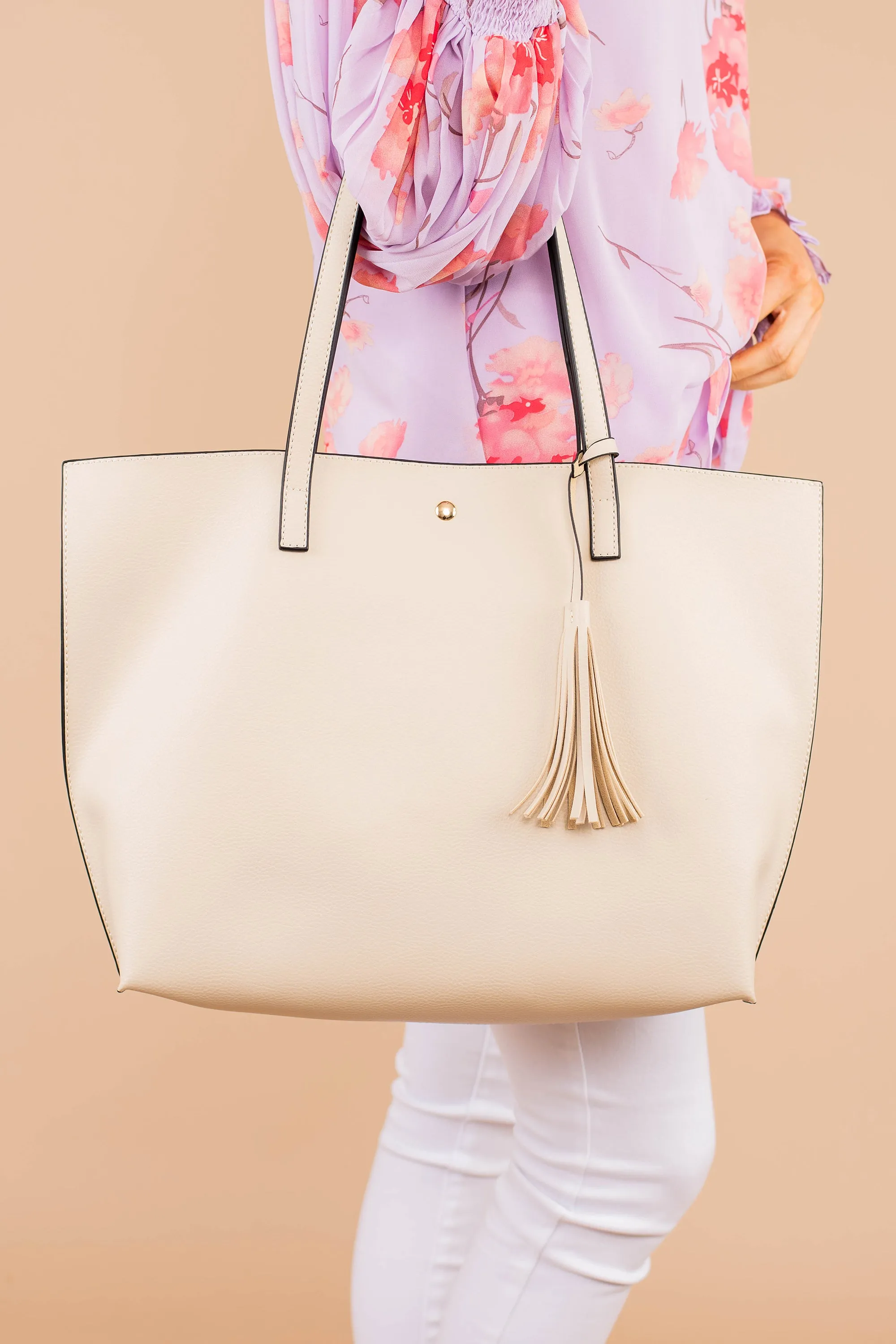 Back For More Beige Brown Purse