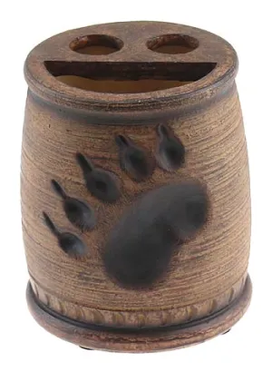 Bear paw print Toothbrush or Pen Holder