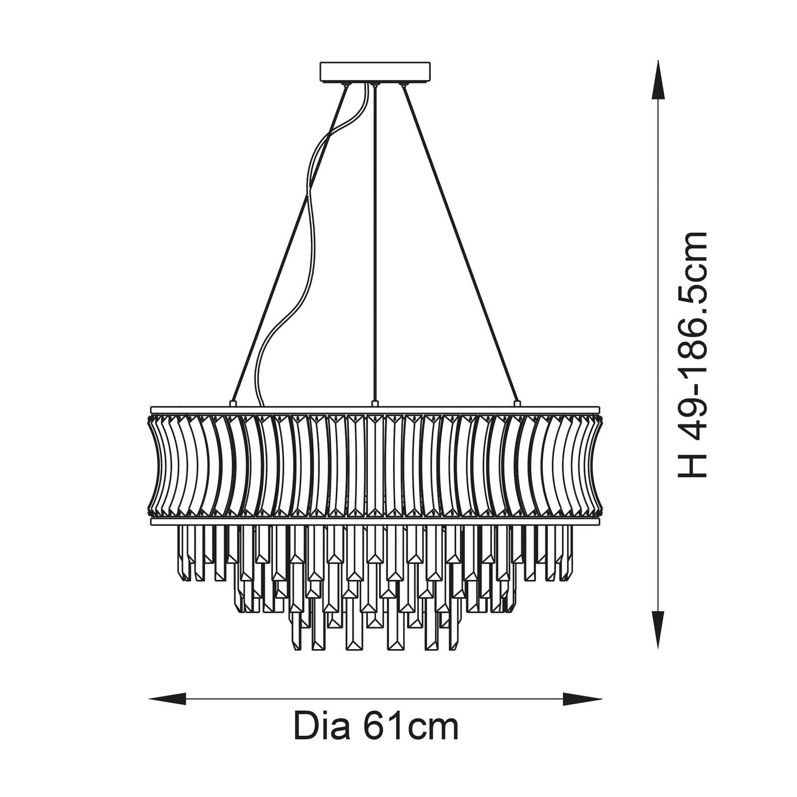Berlin 9-light Pendant