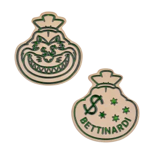Betti-Palooza 2023 Gold Flame Fat Cash Ball Marker