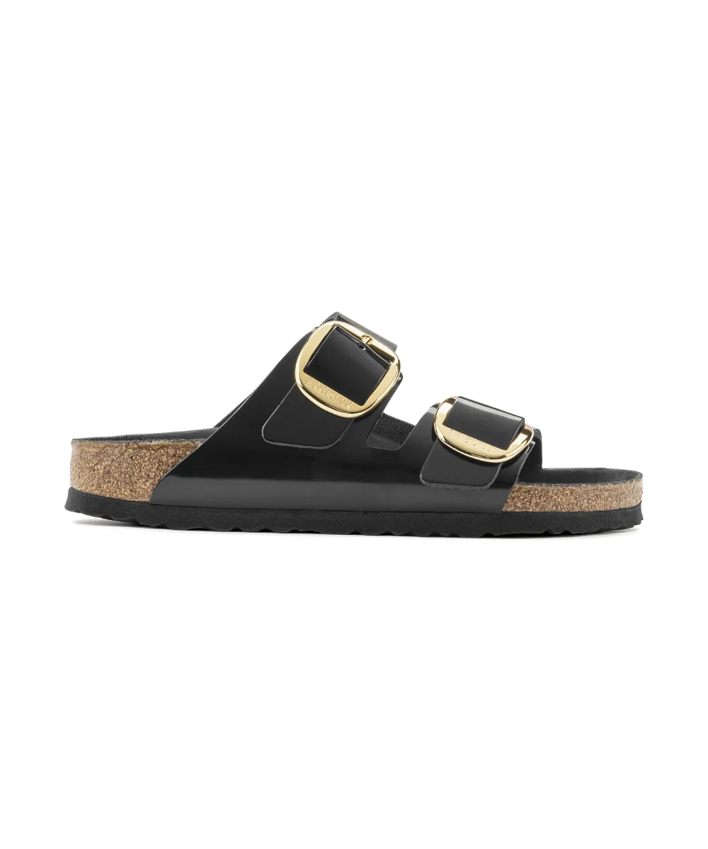 BIRKENSTOCK ARIZONA BIG BUCKLE IN BLACK PATENT