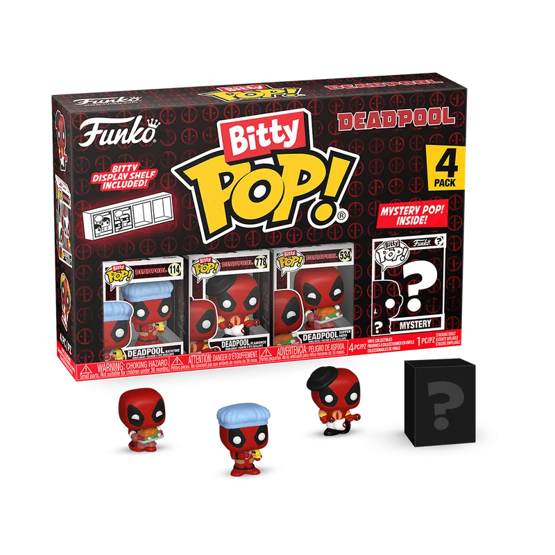 Bitty POP: Deadpool - Bathtime 4PK