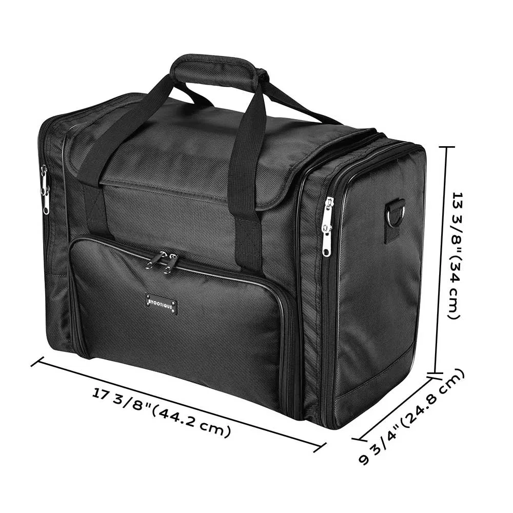 Byootique Essential 17" Makeup Train Case 1200D Oxford Soft Brushes Holder