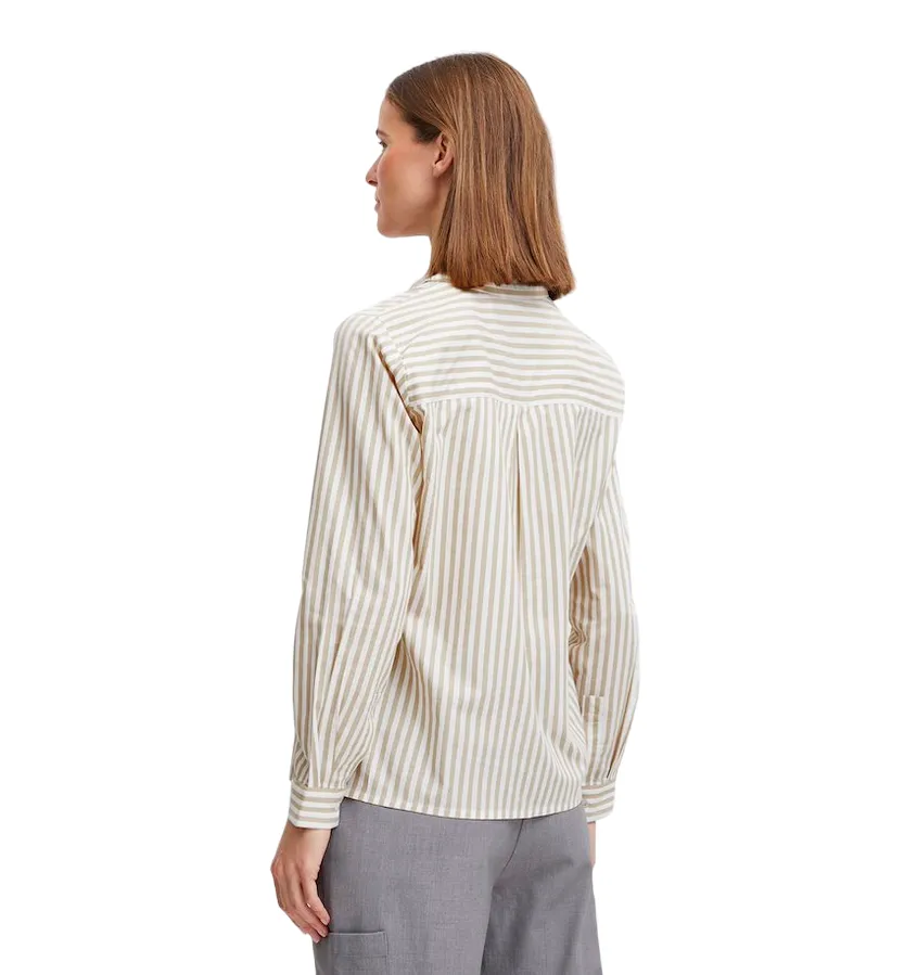 b.young camicia a righe con manica lunga da donna Byhetila 20814341 201072 safari mix