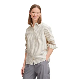 b.young camicia a righe con manica lunga da donna Byhetila 20814341 201072 safari mix