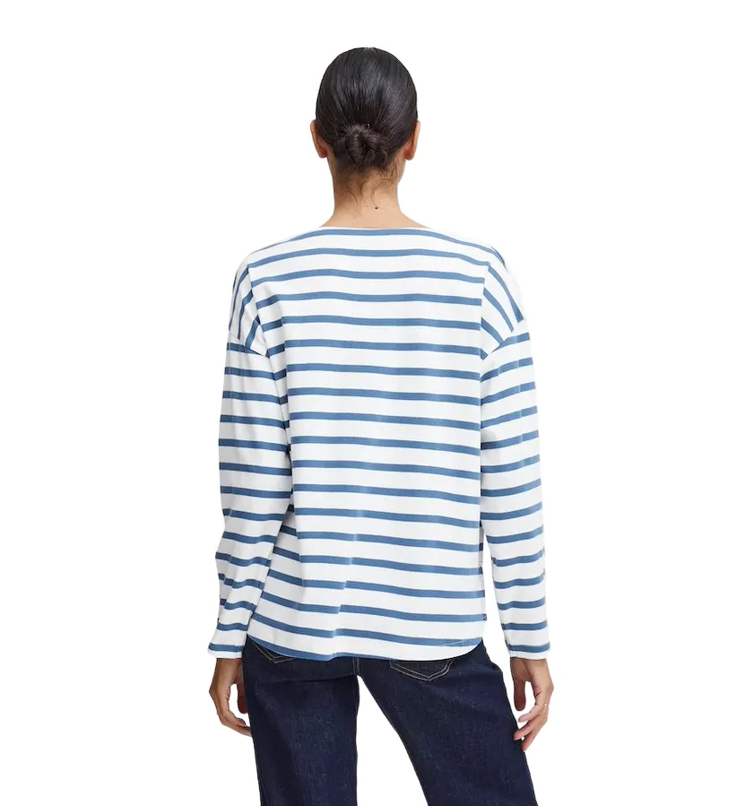 b.young maglioncino a righe da donna Byramsi 20814422 200450 bianco-blu