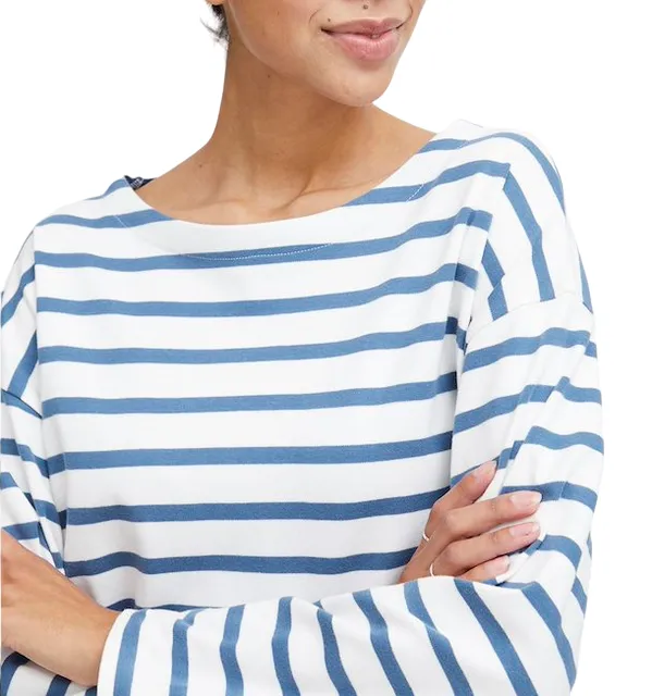 b.young maglioncino a righe da donna Byramsi 20814422 200450 bianco-blu