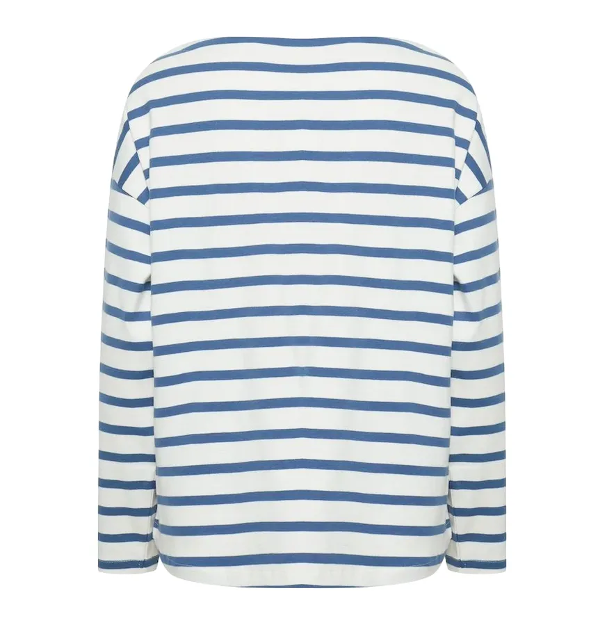 b.young maglioncino a righe da donna Byramsi 20814422 200450 bianco-blu