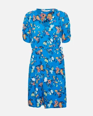 b.young vestito da donna a fantasia con scollo a V Short Slip Dress 20811399 201819 ibiza blue mix