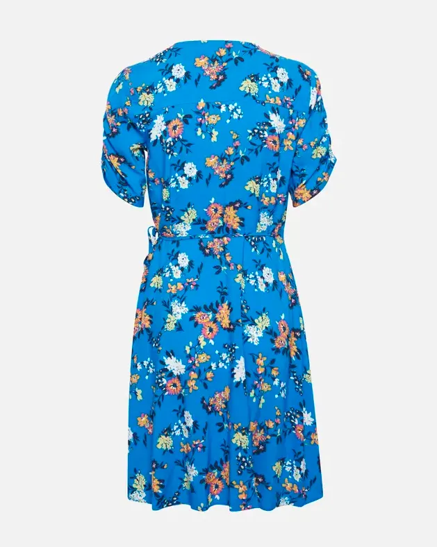 b.young vestito da donna a fantasia con scollo a V Short Slip Dress 20811399 201819 ibiza blue mix
