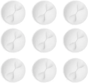 Cable Clips, 6 Pack White Cord Holder Cable Management Wire Organizer for Phone Charger, White