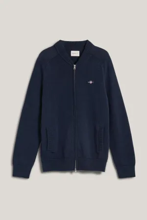 Casual Cotton Bomber Cardigan