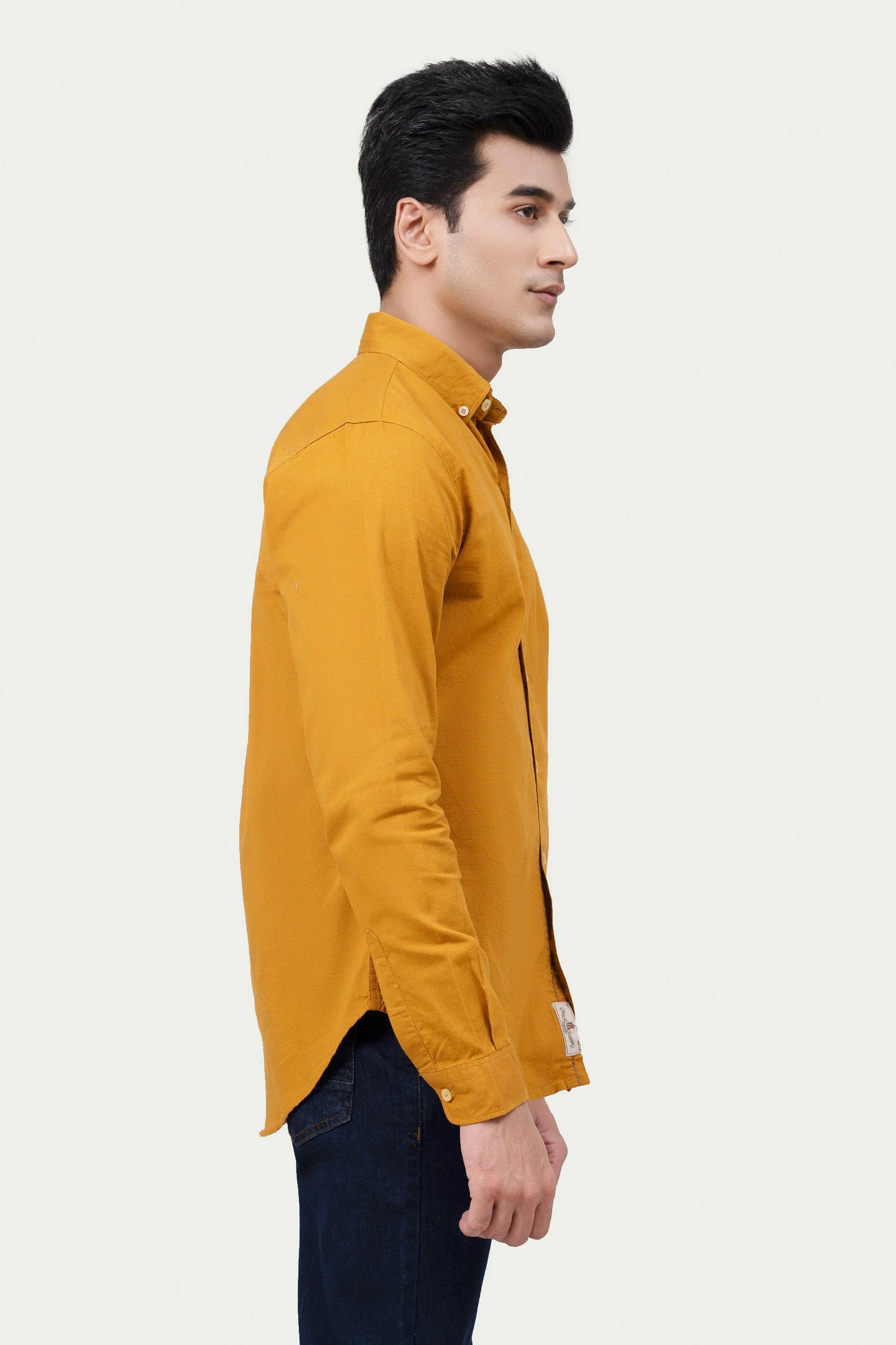 CASUAL SHIRT MUSTARD