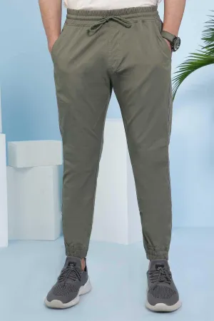 CASUAL TROUSER SLIM FIT OLIVE