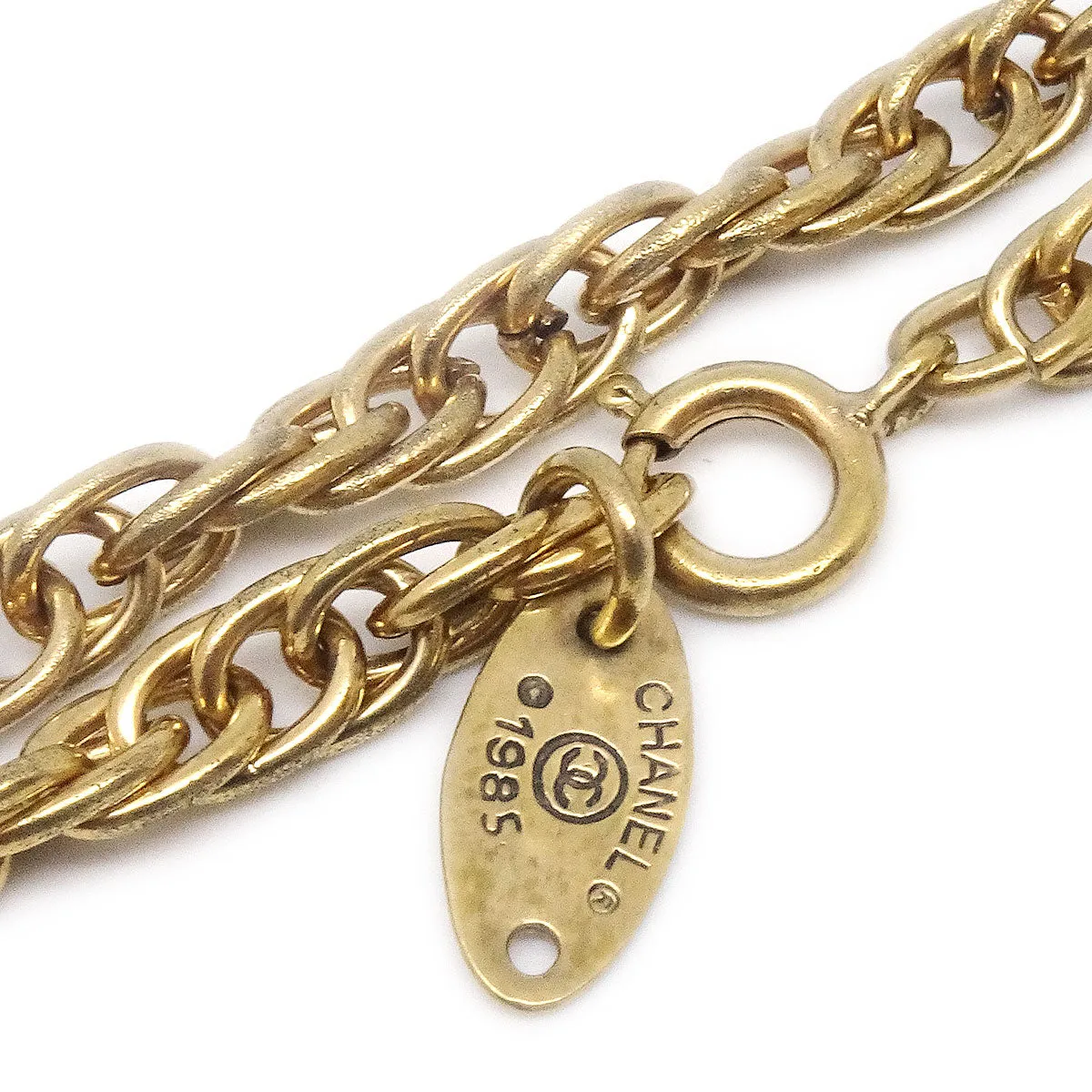 Chanel 1985 Woven CC Necklace 3632
