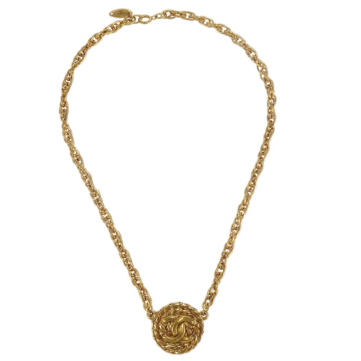 Chanel 1985 Woven CC Necklace 3632