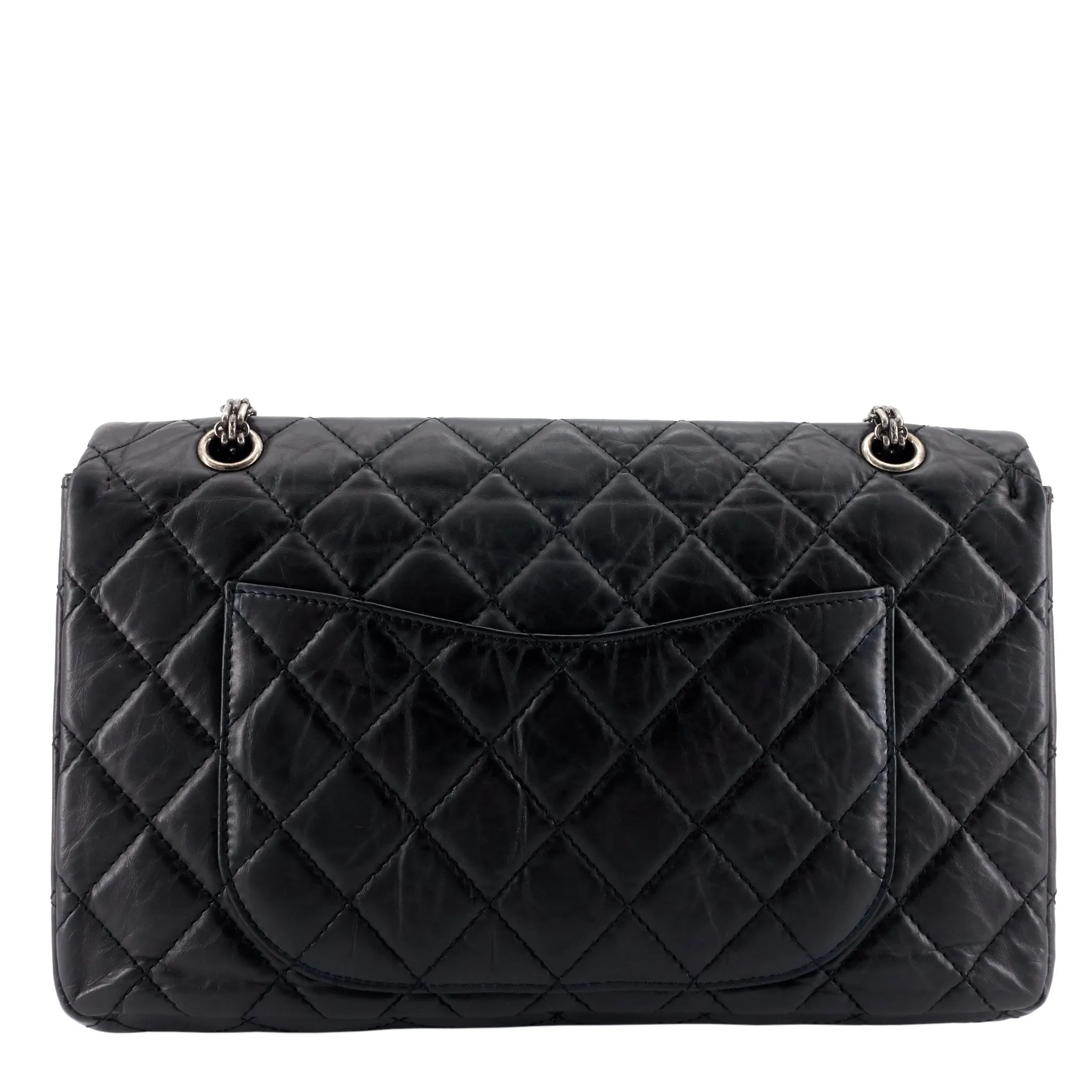 CHANEL 2.55 Large Aged Leather Flap Bag